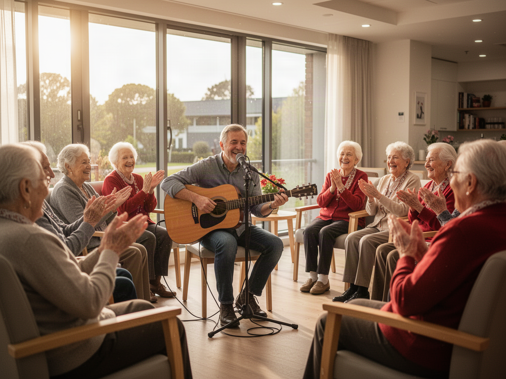 PresenceCo: Matching performers with aged care homes.